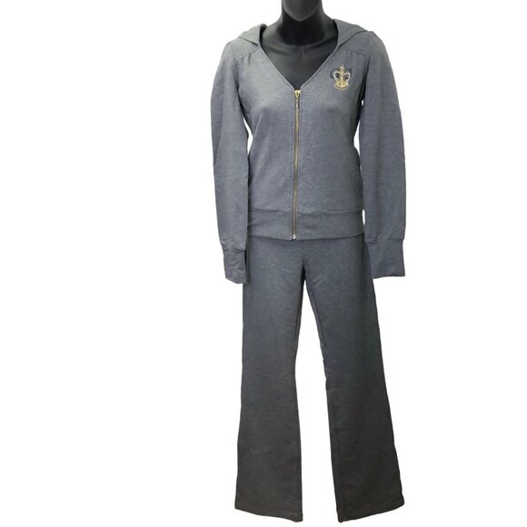 GUESS ZIP HOODIE & STRAIGHT‎ LEG SWEAT PANTS SET   Sm NWT - Picture 2 of 13